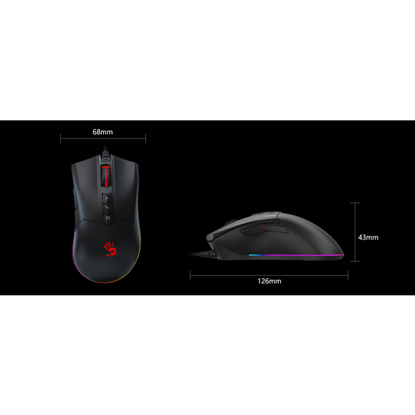 A4tech ES9 Pro Esport Bloody, Wired, USB, Gaming Mouse, Black