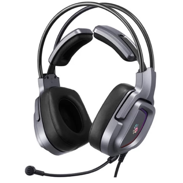 ყურსასმენი A4tech G575 7.1 Bloody, Gaming Headset, Wired, RGB, USB, Grey