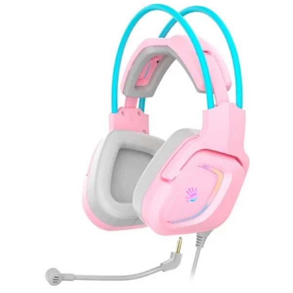 ყურსასმენი A4tech G575 7.1 Bloody, Gaming Headset, Wired, RGB, USB, Pink