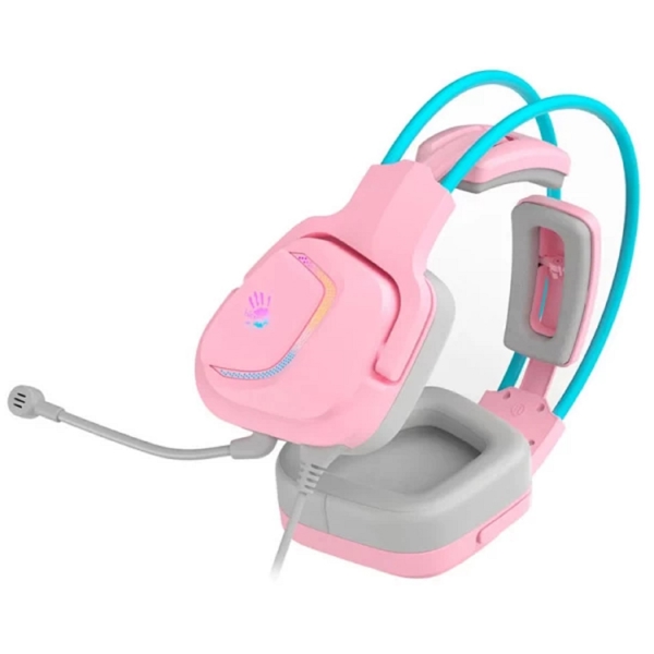 ყურსასმენი A4tech G575 7.1 Bloody, Gaming Headset, Wired, RGB, USB, Pink