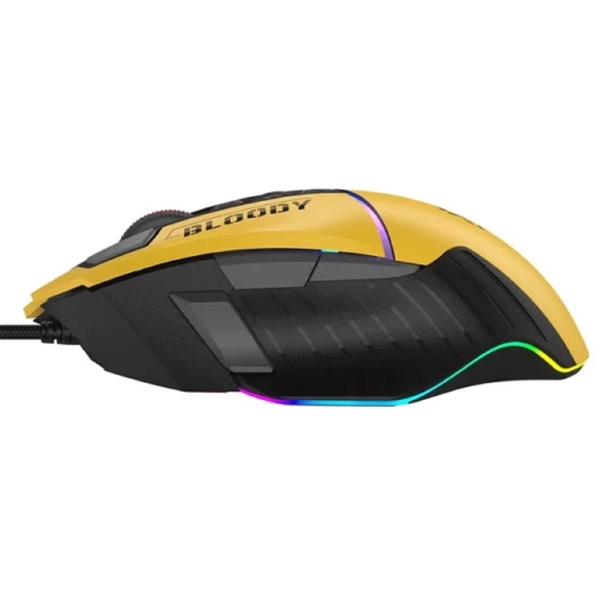 მაუსი A4tech W95 Max Sports Bloody, Wired, USB, Gaming Mouse, Yellow