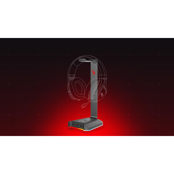 ყურსასმენის სადგამი A4tech GS2 Bloody, Headset Stand, Black