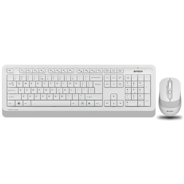 კლავიატურა + მაუსი A4tech FG1010 Fstyler, Wireless, USB, Keyboard And Mouse, White