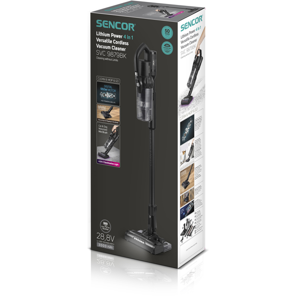 Sencor SVC 9879BK, 550W, 500ML, Vacuum Cleaner, Black