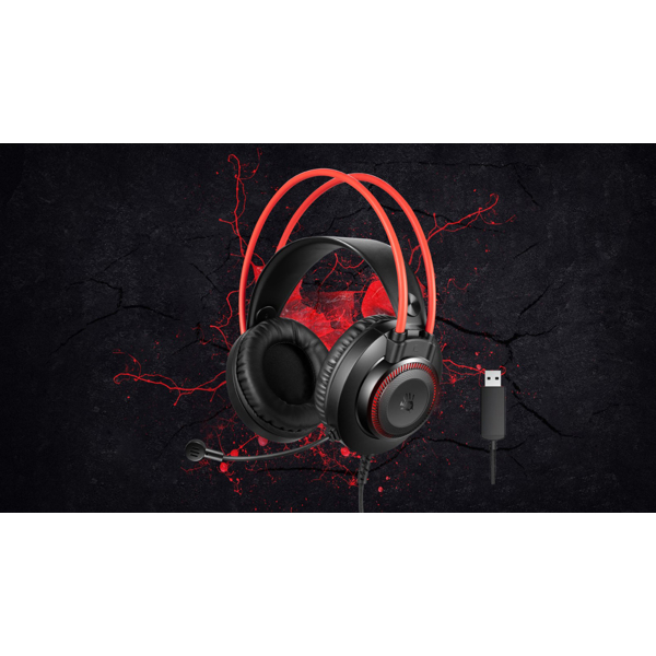 A4tech G200S Bloody, Gaming Headset, USB, Black/Red