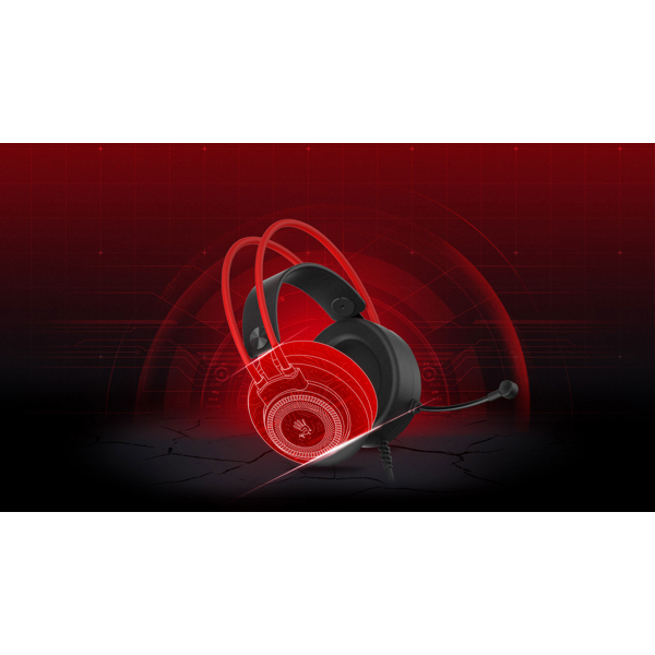 A4tech G200S Bloody, Gaming Headset, USB, Black/Red