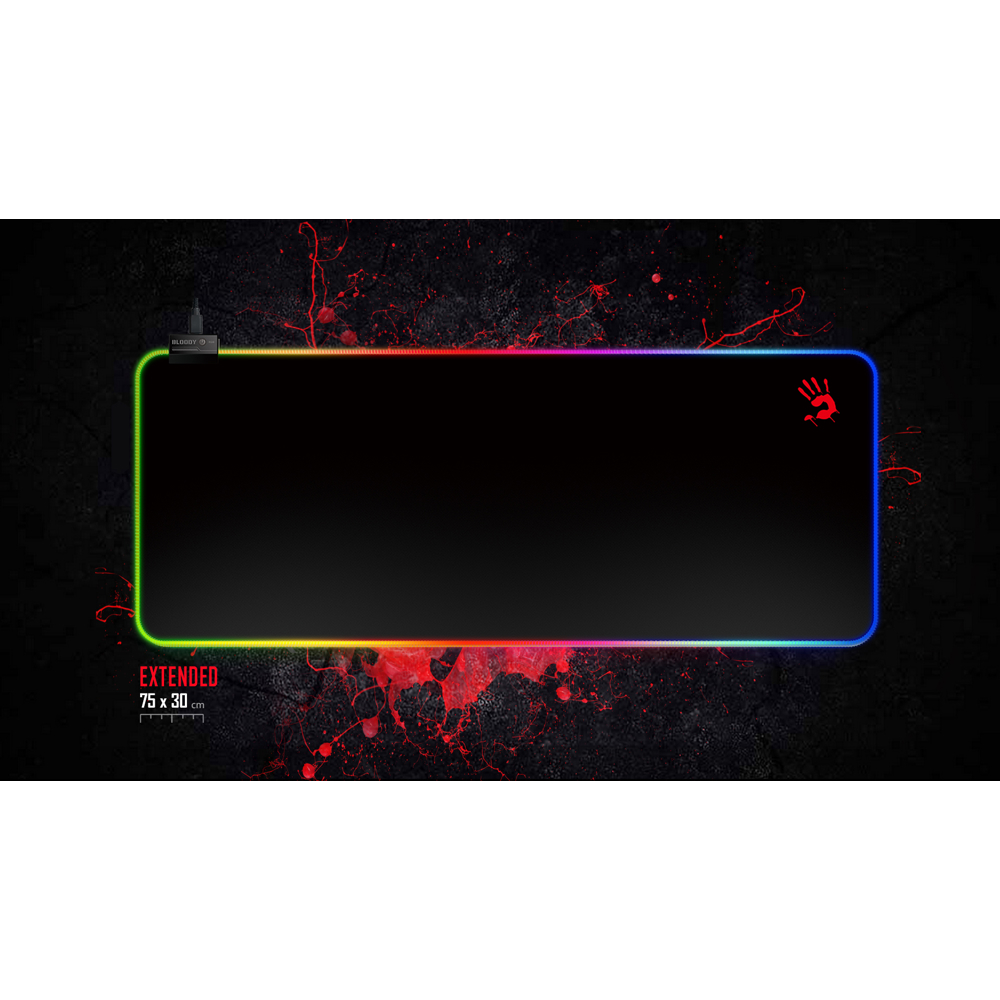 მაუსის პადი A4tech MP-75N Bloody, Gaming Mouse Pad, XL, Black
