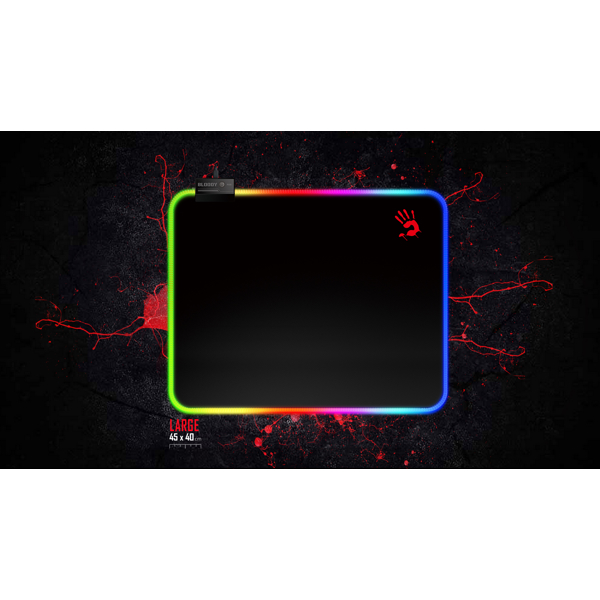 A4tech MP-45N Bloody, Gaming Mouse Pad, L, Black