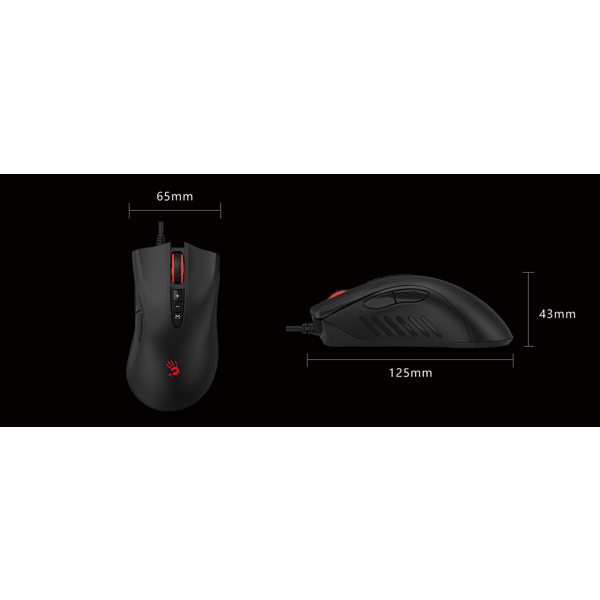 A4tech ES5 Esports Bloody, Wired, USB, Gaming Mouse, Stone Black