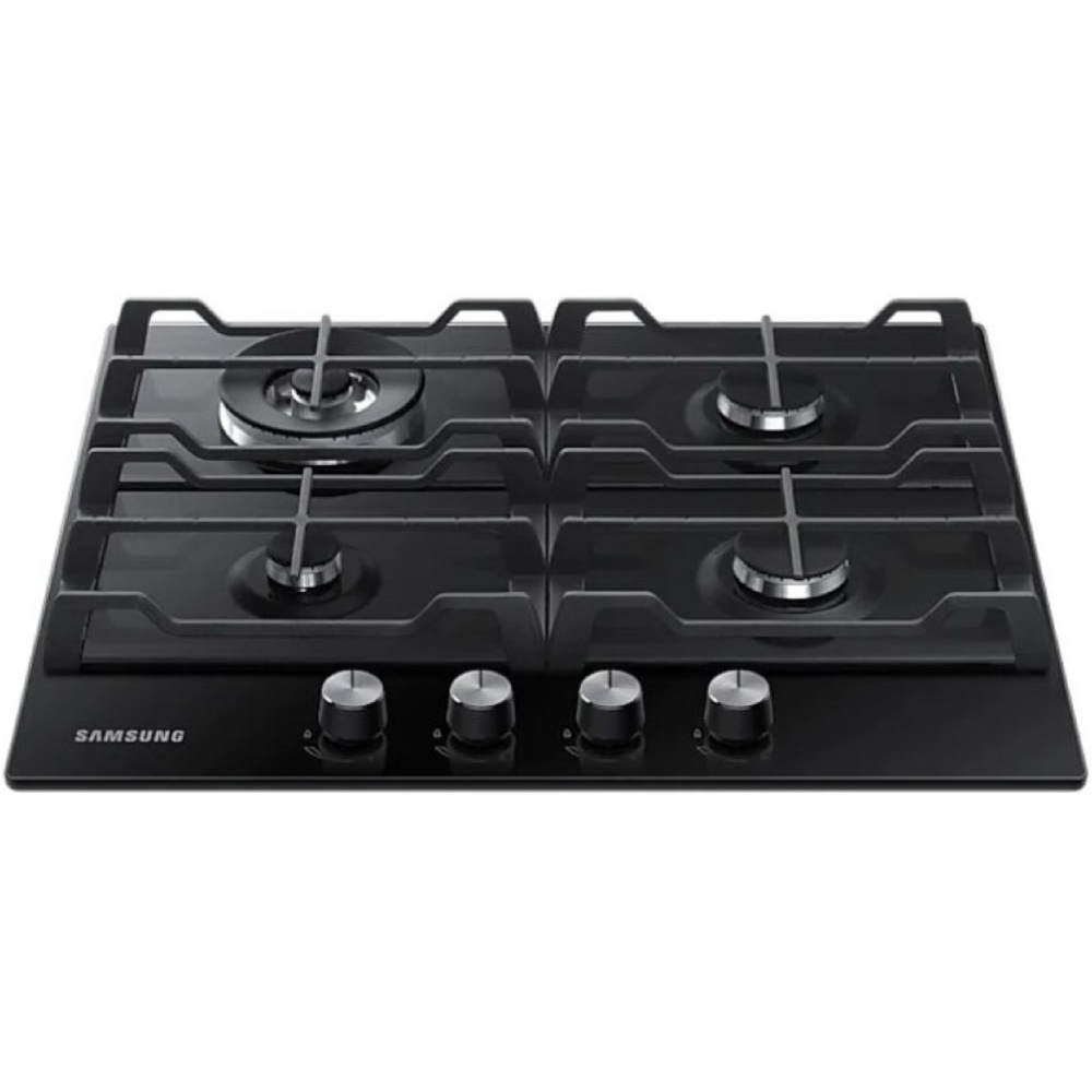 ჩასაშენებელი გაზის ქურის ზედაპირი Samsung NA64H3030AK/WT, Built-in Gas Cooktop, Black