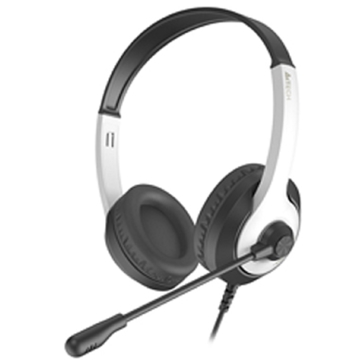 ყურსასმენი A4tech FH100U Fstyler, Headset, Wired, USB, Black/White