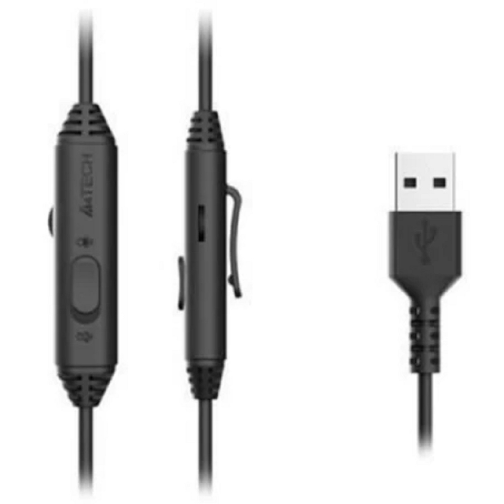ყურსასმენი A4tech FH100U Fstyler, Headset, Wired, USB, Black/White