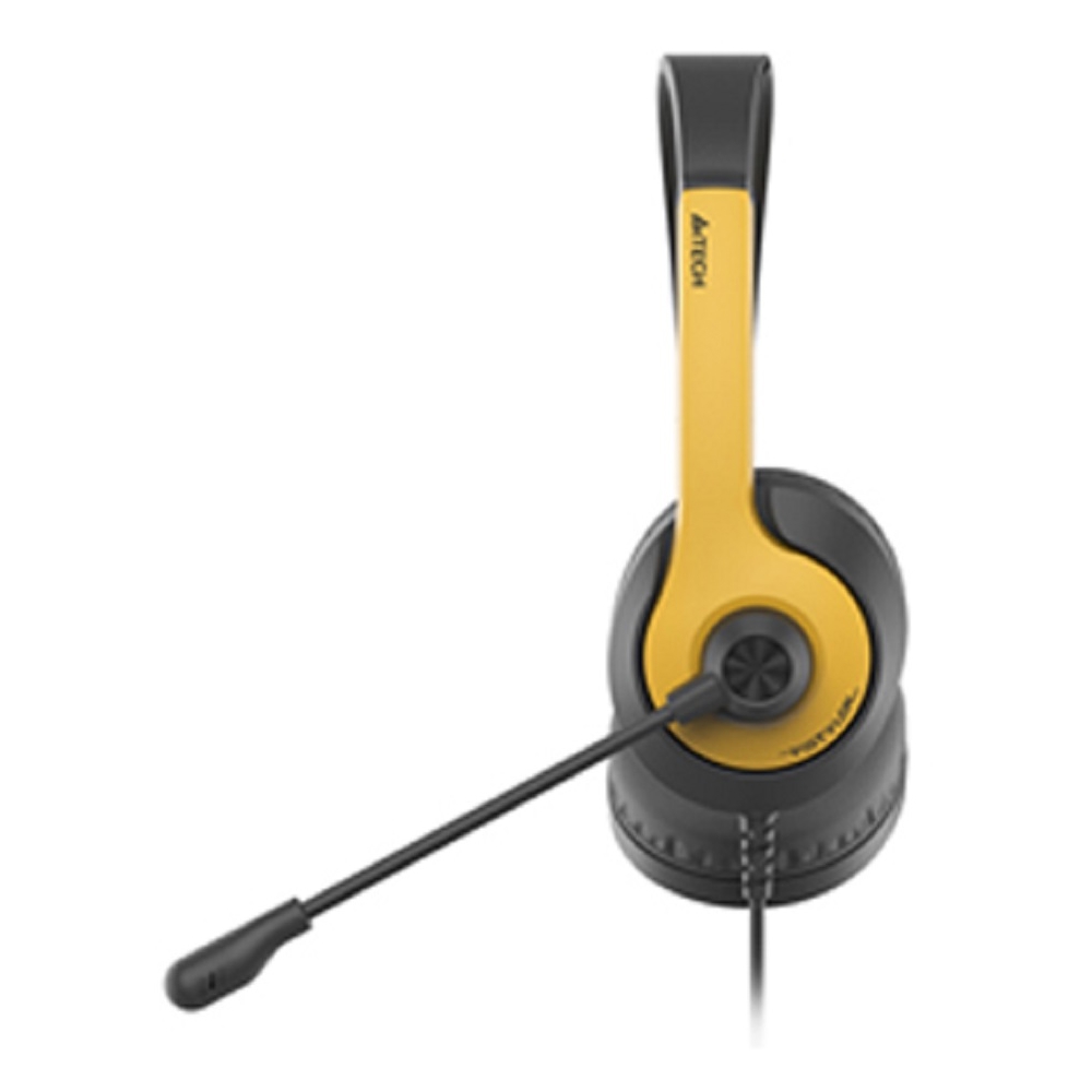ყურსასმენი A4tech FH100U Fstyler, Headset, Wired, USB, Black/Yellow