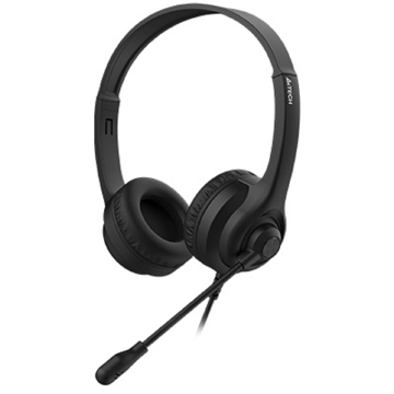 ყურსასმენი A4tech HU-8 Stereo, Headset, Wired, USB, Black