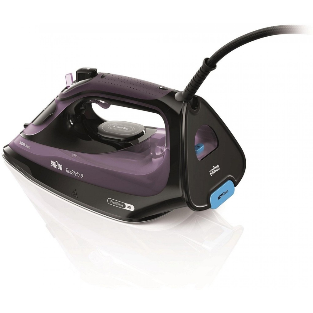 ორთქლის უთო Braun SI9661VI, 3100W, 0.33L, Steam Iron, Purple