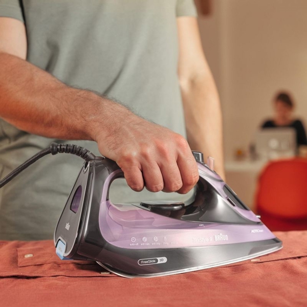 ორთქლის უთო Braun SI9661VI, 3100W, 330ML, Steam Iron, Purple