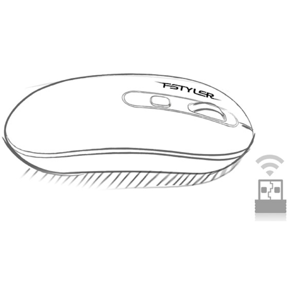 A4tech FG20S Fstyler, Wireless, USB, Mouse, White