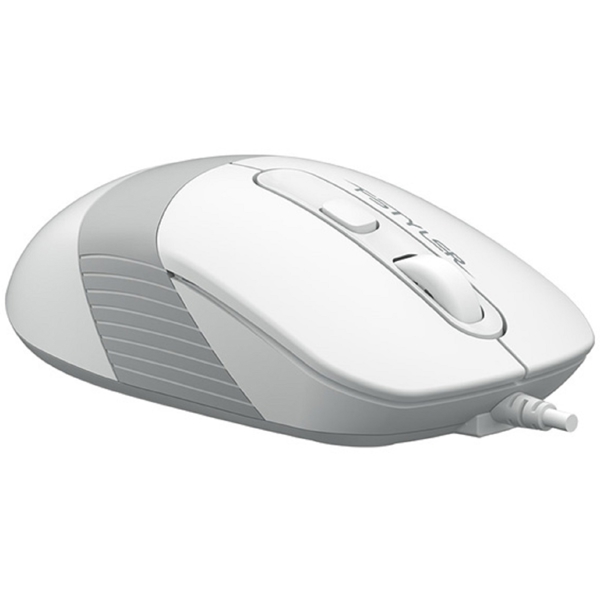 მაუსი A4tech FM10S Fstyler, Wired, USB, Mouse, White/Grey