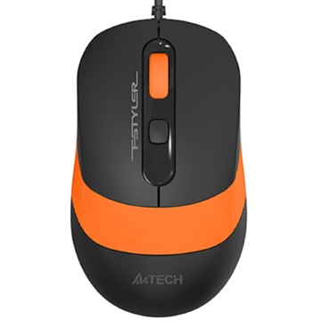 A4tech FM10S Fstyler, Wired, USB, Mouse, Black/Orange