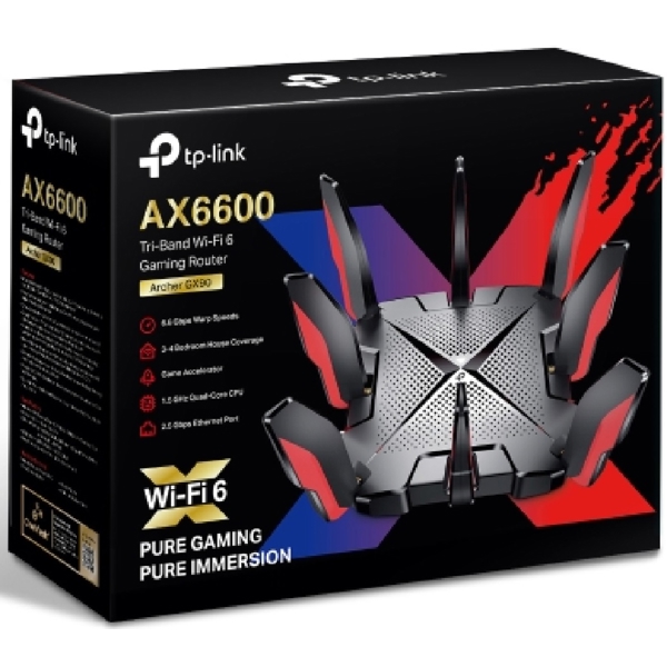 როუტერი TP-Link Archer GX90 AX6600, 574Mbps, Router, Black