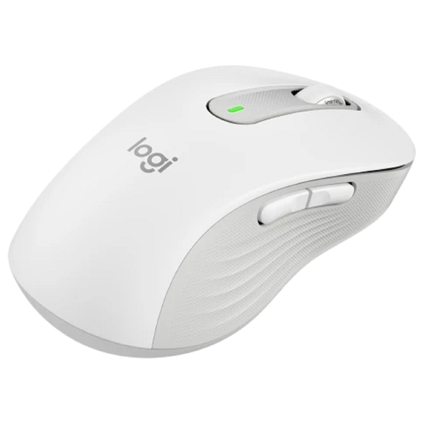 Logitech 910-006240 M650L Left Signature, Wireless, USB, Bluetooth, Mouse, White