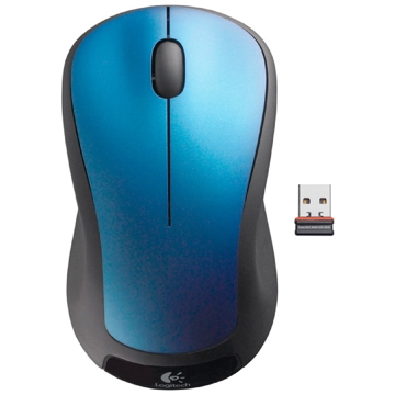 მაუსი Logitech 910-005248 M310, Wireless, USB, Gaming Mouse, Blue