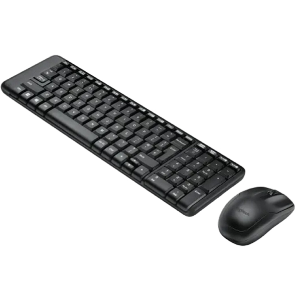 Logitech 920-003168 MK220, Wireless, USB, Keyboard And Mouse, Black