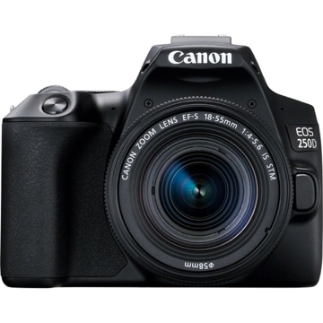 ციფრული ფოტოაპარატი Canon 3454C007AA EOS 250D BK 18-55 S CP, Camera Body, Black