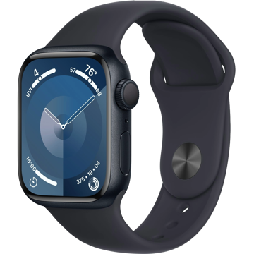 სმარტ საათი Apple MR8W3QI/A_MR8W3QR/A Watch Series 9, 1.69", 41mm, IPX6, Bluetooth, Wi-Fi, Smart Watch, Midnight Black