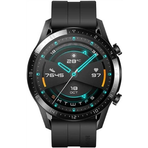 სმარტ საათი Huawei GT 2 LTN-B19, 1.39", IPX6 Waterproof, Bluetooth, Smart Watch, Black