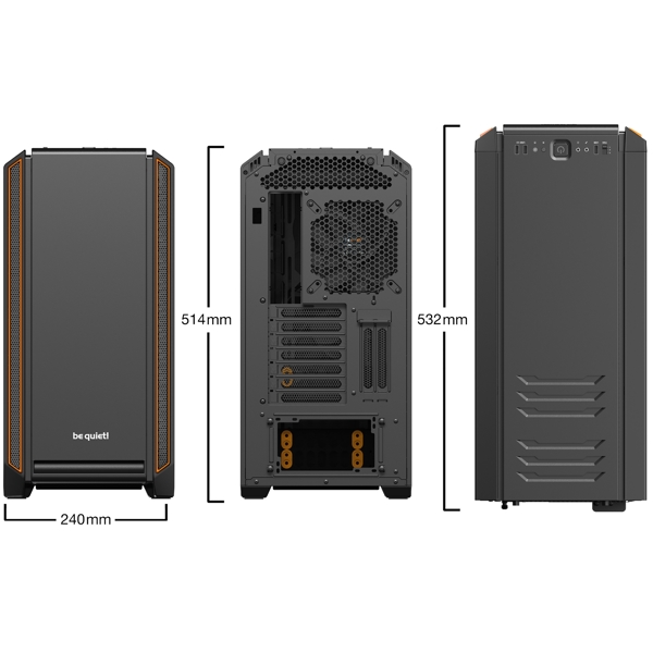 be quiet! BGW25 Silent Base 601, Computer Case, MicroATX, Mini-ITX, 2xUSB 2, USB 2.0, Black