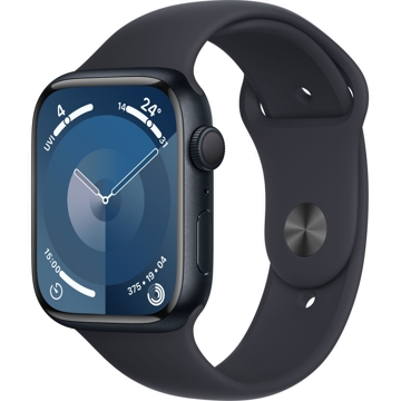 სმარტ საათი Apple MR993QIA_MR993QRA Watch Series 9, 1.9", 45mm, IPX6, Bluetooth, Wi-Fi, Smart Watch, Midnight Black