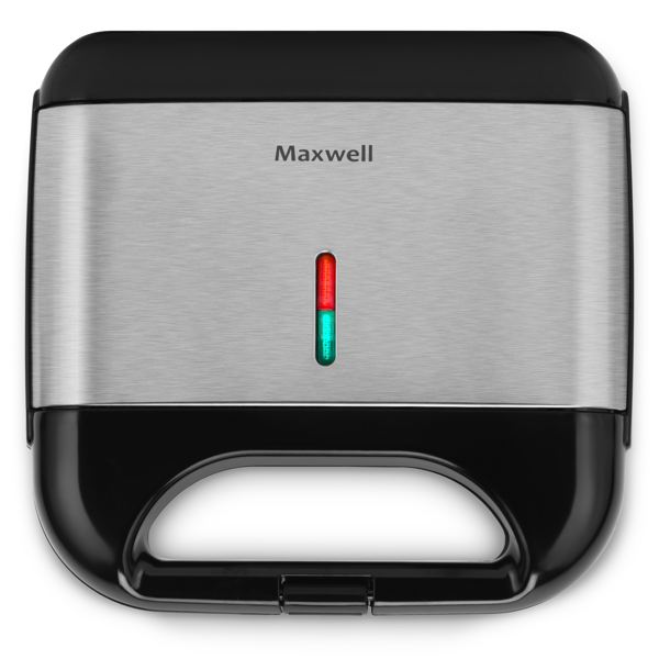 Maxwell MW-1553, 800W, Sandwich Maker, Black/Silver