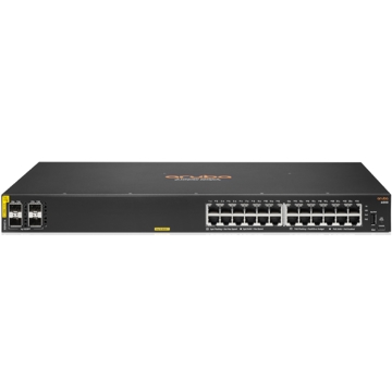 სვიჩი Aruba R8N87A#ABB 6000, 24-Port Gigabit, PoE+ Switch, Black