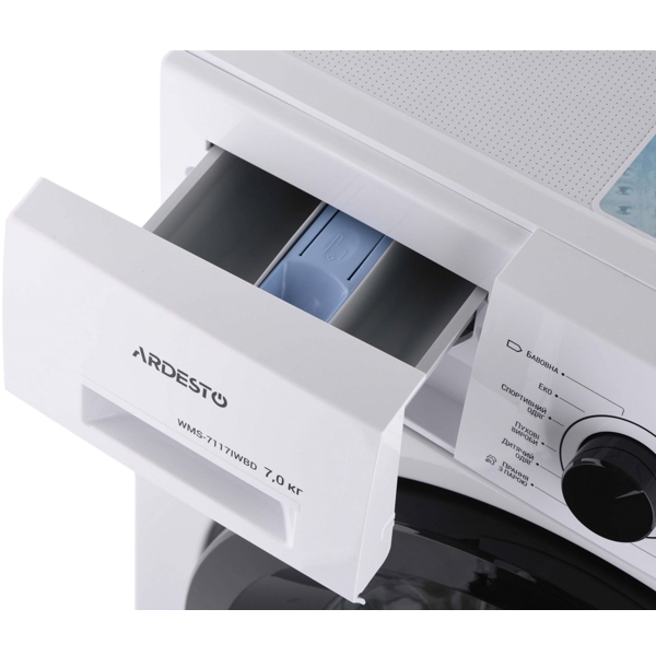 Ardesto WMS-7117IWBD, 7Kg, A+++, 1400Rpm, 76dB, Washing Machine, White