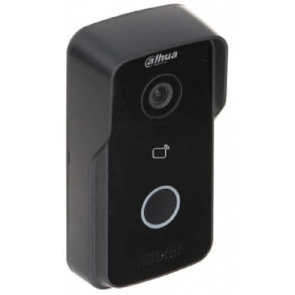 Dahua DHI-VTO2111D-P-S2 Wire-Free Video Doorbell, 1MP, 2-Way Audio, Night Vision, Black