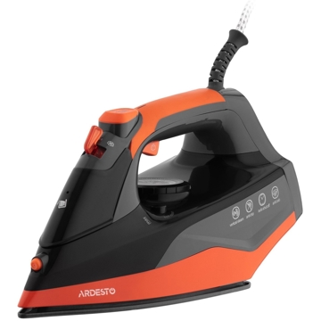 Ardesto IR-C2233-GR, 2200W, 340ml, Steam Iron, Black/Orange