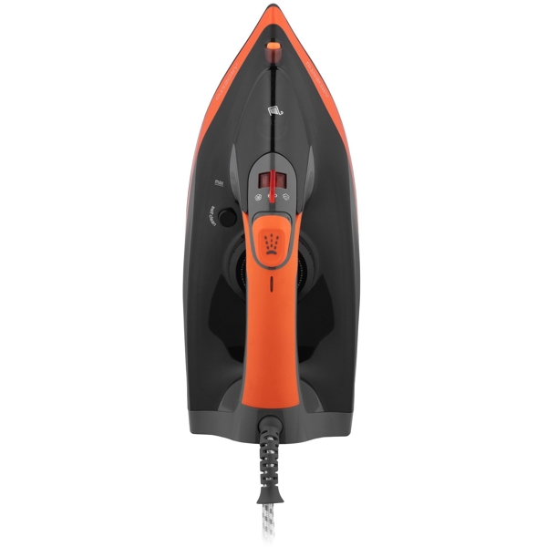 ორთქლის უთო Ardesto IR-C2233-GR, 2200W, 340ml, Steam Iron, Black/Orange