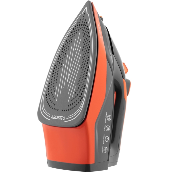 ორთქლის უთო Ardesto IR-C2233-GR, 2200W, 340ml, Steam Iron, Black/Orange