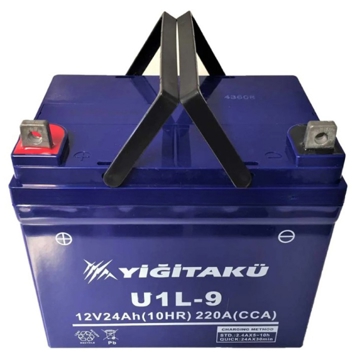 მოტოციკლის აკუმულატორი Yigit 20303418 U1L-9, 12V, 24Ah, Motorcycle Battery