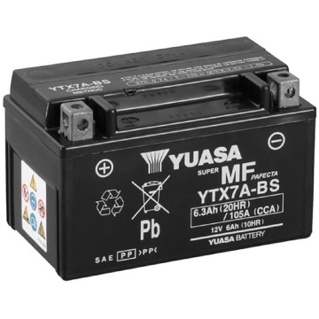 მოტოციკლის აკუმულატორი Yigit Aku 20302077 YTX7A-BS, 12V, 7Ah, Motorcycle Battery