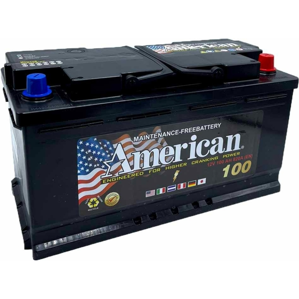 მანქანის აკუმულატორი American 20302803, 12V, 100Ah, Car Battery