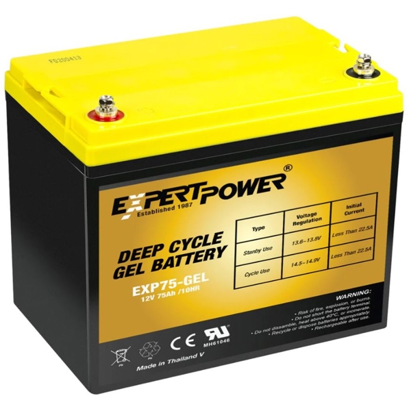 მანქანის აკუმულატორი Expert 20302073, 12V, 75Ah, Car Battery