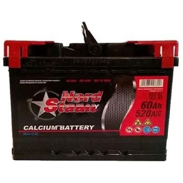 Nordstar 20301891, 12V, 60Ah, Car Battery