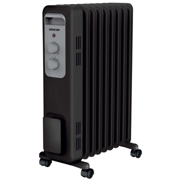 ზეთის რადიატორი Sencor SOH3309BK, 2000W, Oil Radiator, Black