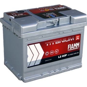 Fiamm 20302022 TP L2 60P, 12V, 60Ah, Car Battery