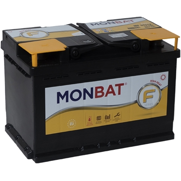 მანქანის აკუმულატორი Monbat 20302911 F A78L3P0, 12V, 75Ah, Car Battery