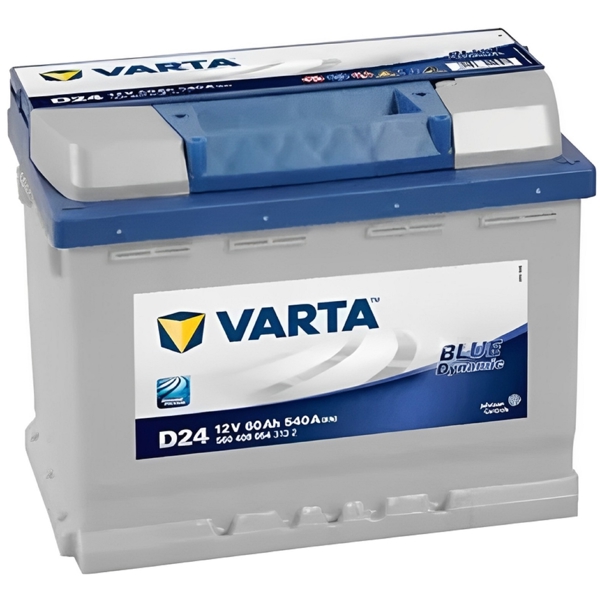 მანქანის აკუმულატორი Varta 20300047 Blu D24, 12V, 60Ah, Car Battery