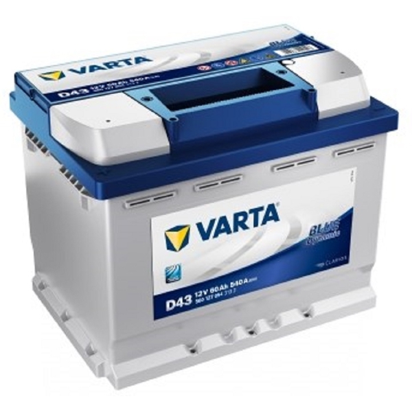 მანქანის აკუმულატორი Varta 20300035 Blu D43, 12V, 60Ah, Car Battery