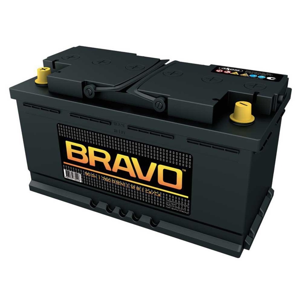 მანქანის აკუმულატორი Bravo 20302772 6СТ, 12V, 90Ah, Car Battery